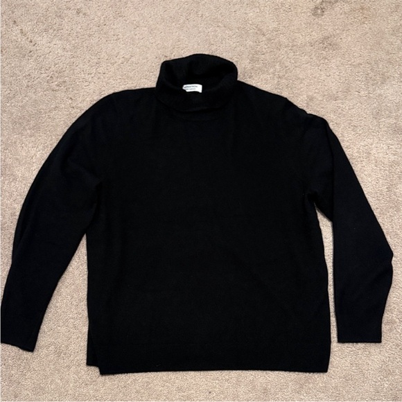 Nordstrom Men's Classic Black Turtleneck Sweater - Picture 2 of 6